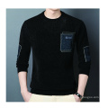 Pull patchwork en tricot lourd pour hommes